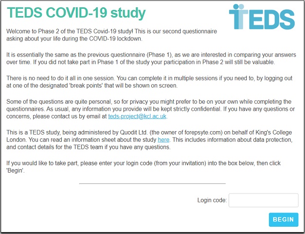 Covid phase 2 welcome screen