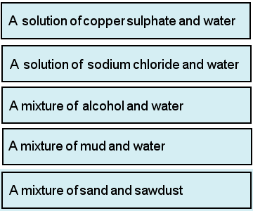 Science test question 7 responses